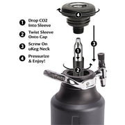 Growler uKeg Go 3.8 liter - Tungsten